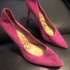 Sam Edelman Hot Pink cut out heels